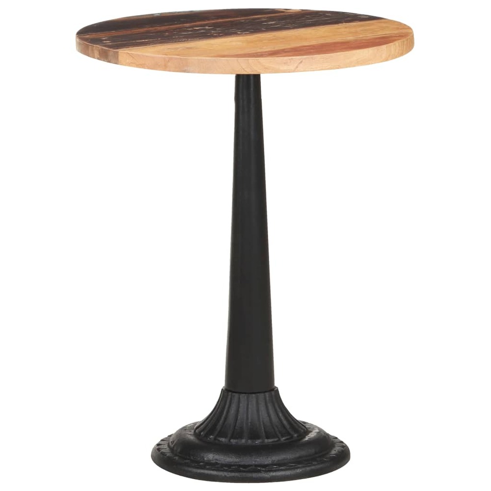 Table de bistro ø60x76 cm bois massif de récupération