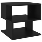Table d'appoint noir 40x40x40 cm aggloméré