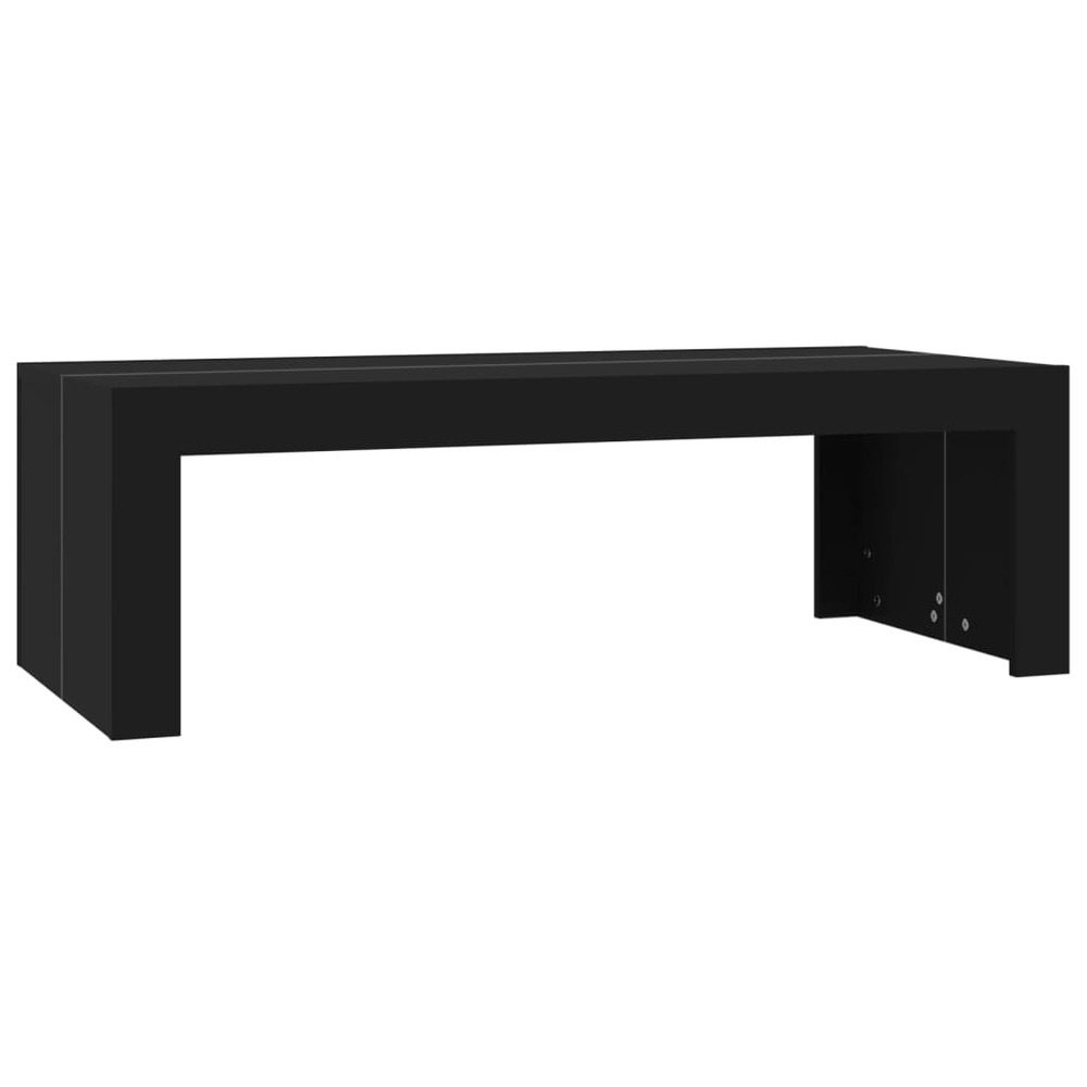 Table basse noir 110x50x35 cm aggloméré