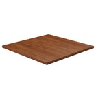 Dessus de table carré marron foncé80x80x2,5cm bois chêne traité