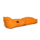 Pouf  orange lounger 2 sections 160 x 68 x 50 cm