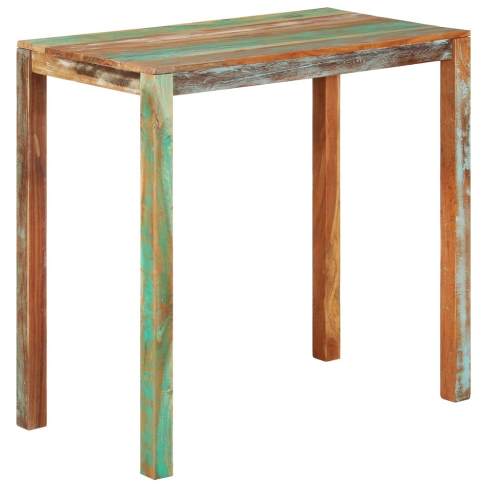 Table de bar 112x60x108 cm bois de récupération solide