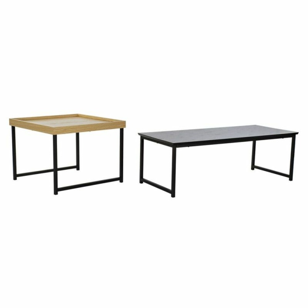 Set de 2 tables gigognes thyann mdf acier (110 x 48 x 37 cm)