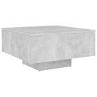 Table basse gris béton 60x60x31,5 cm aggloméré