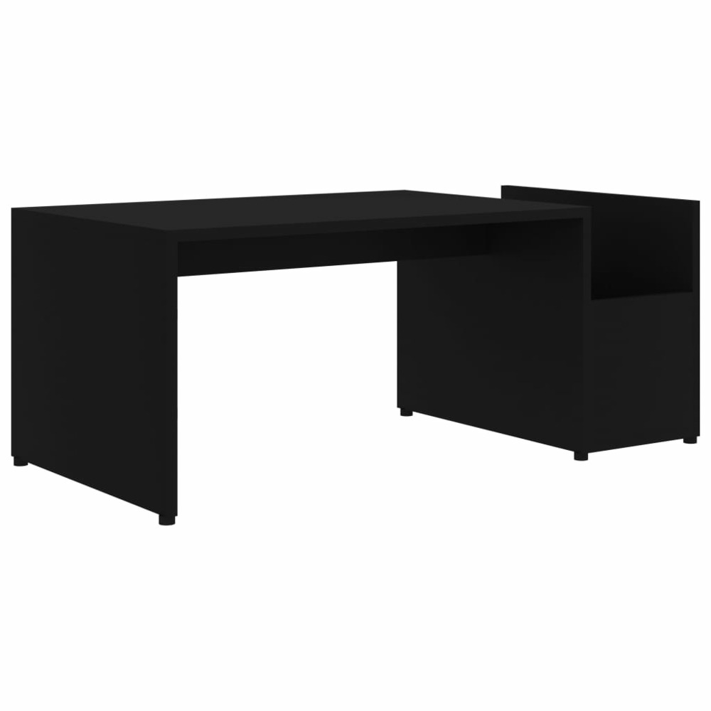Table basse noir 90x45x35 cm aggloméré