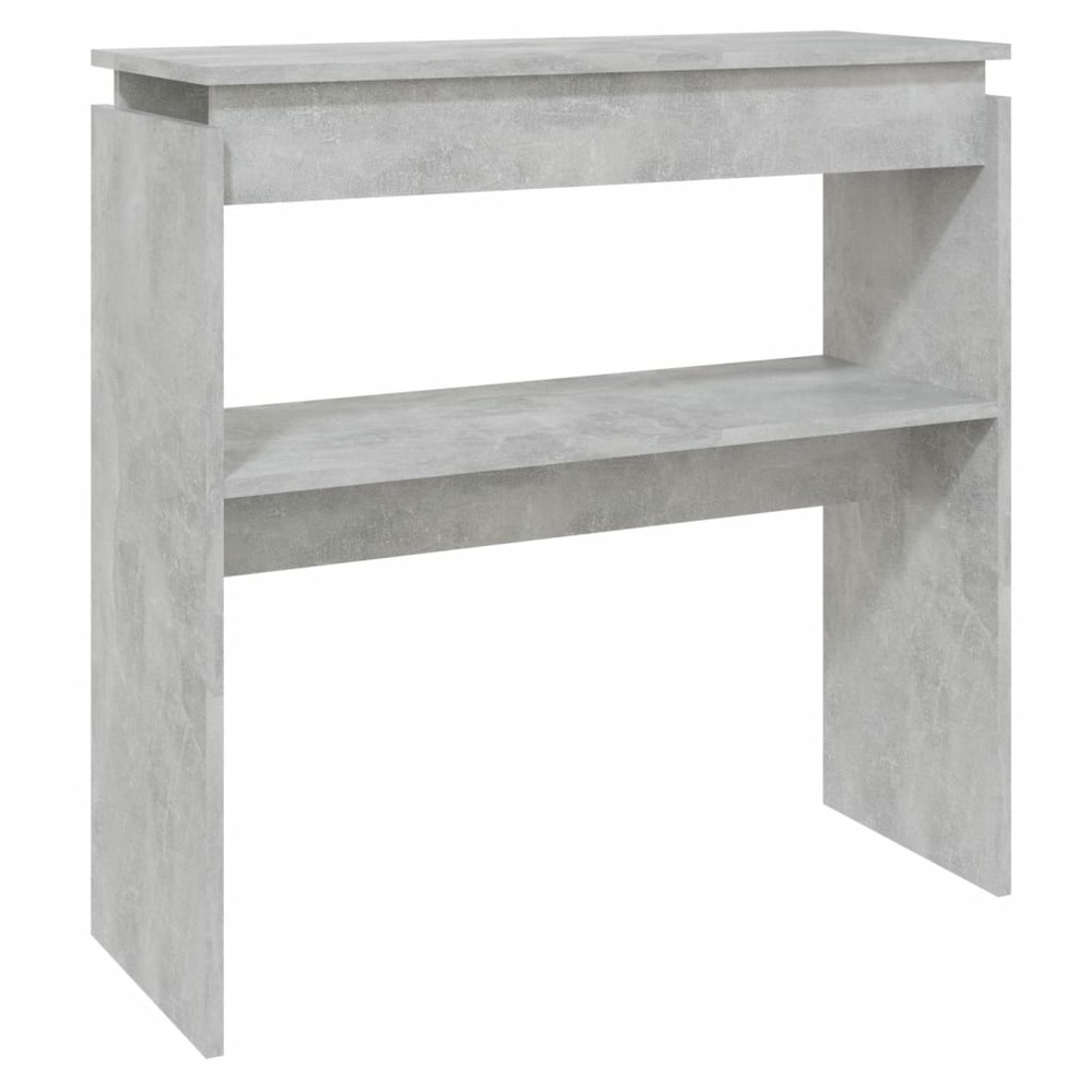 Table console gris béton 80x30x80 cm aggloméré