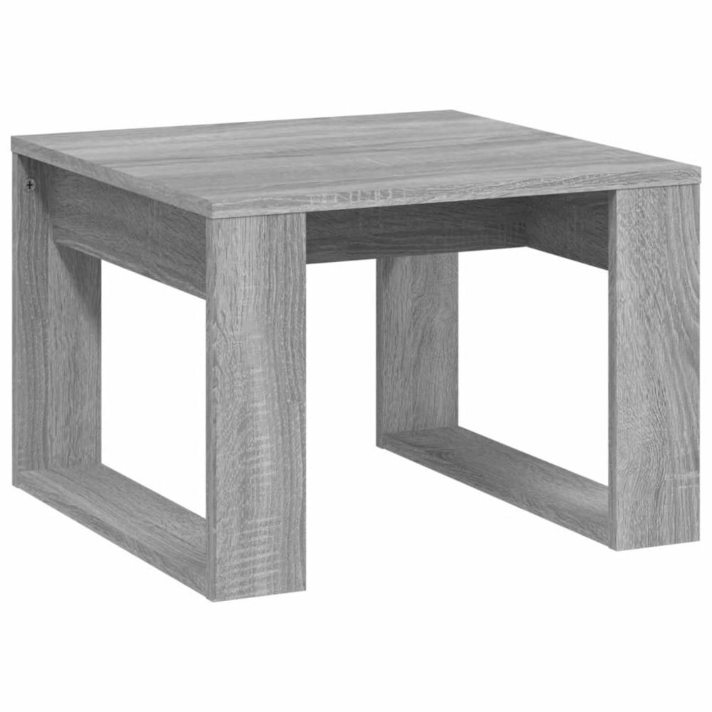 Table d'appoint sonoma gris 50x50x35 cm bois d'ingénierie