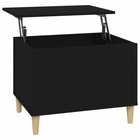 Table basse noir 60x44,5x45 cm bois d'ingénierie