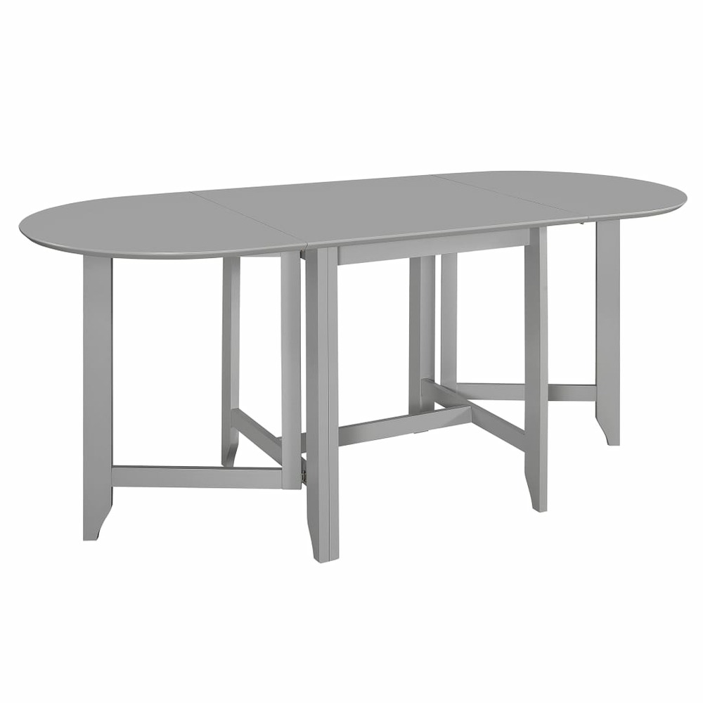 Table à dîner extensible gris (75-180) x 75 x 74 cm mdf
