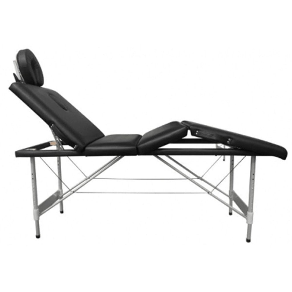 Table de massage alu 4 zones noire