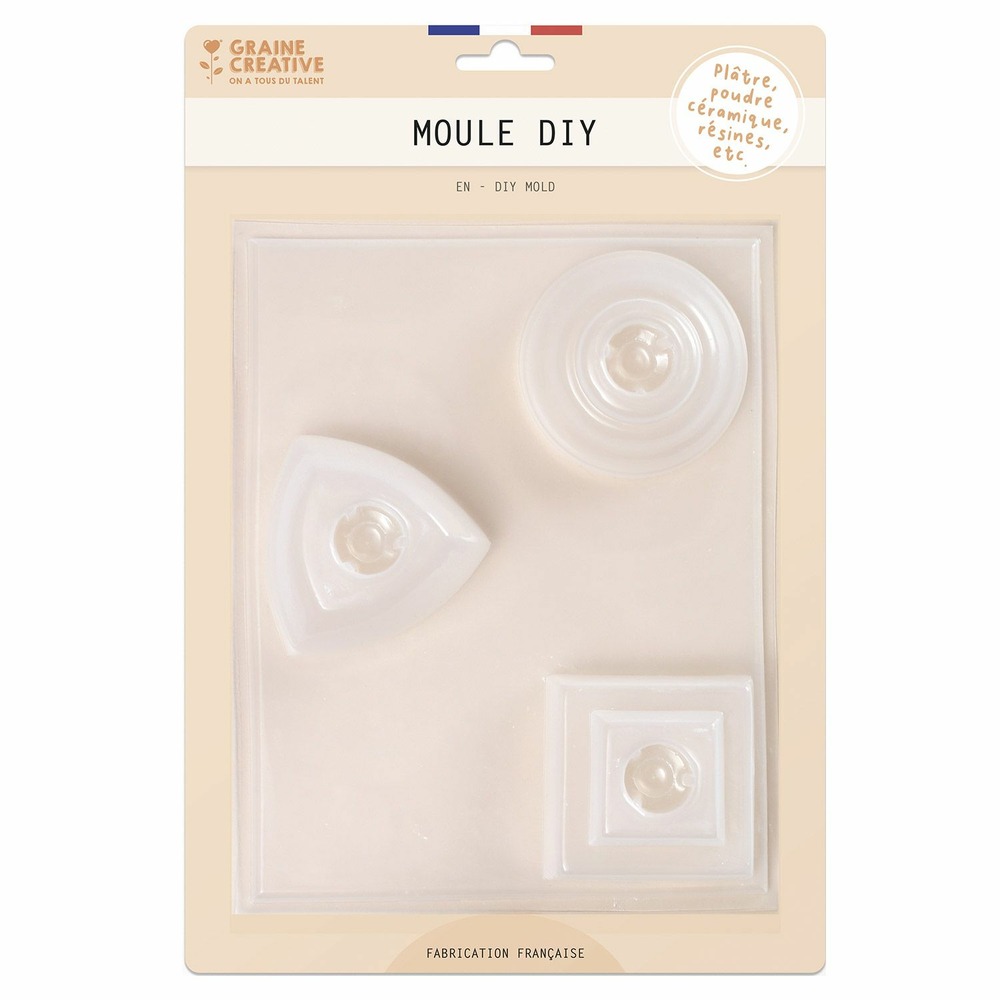 Moule 3 bougeoirs fantaisie 6 cm