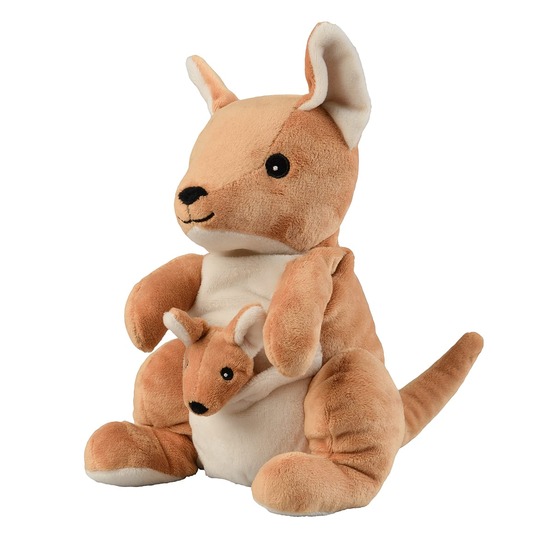 Peluche bouillotte kangourou