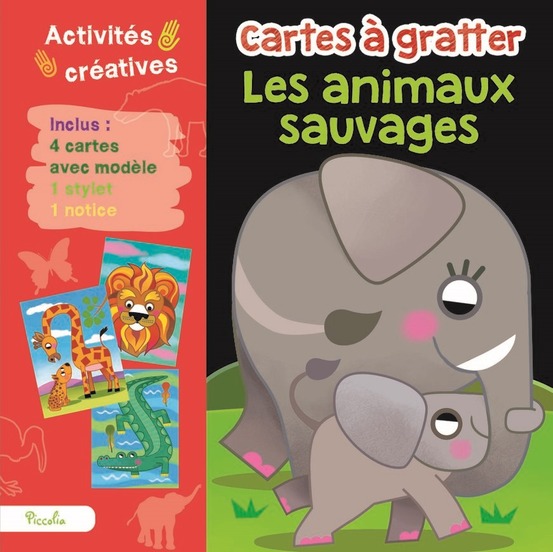 Cartes à gratter les animaux sauvages