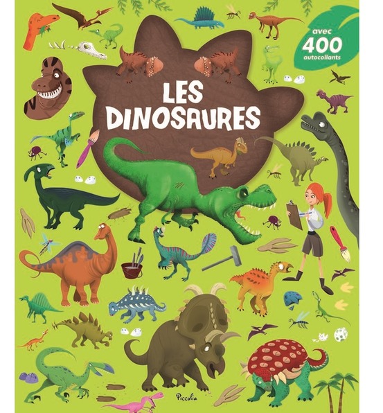 400 autocollants les dinosaures