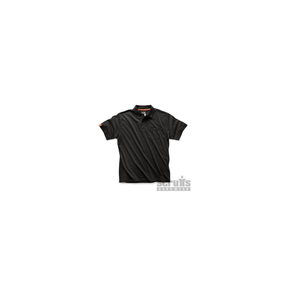 Scruffs - polo noir eco worker - taille m