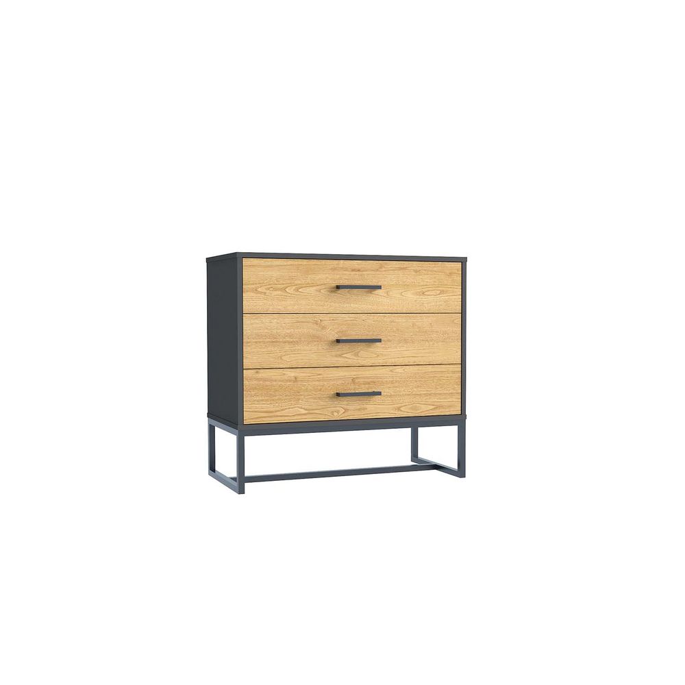 Detroit - commode style industriel avec 3 tiroirs | Truffaut