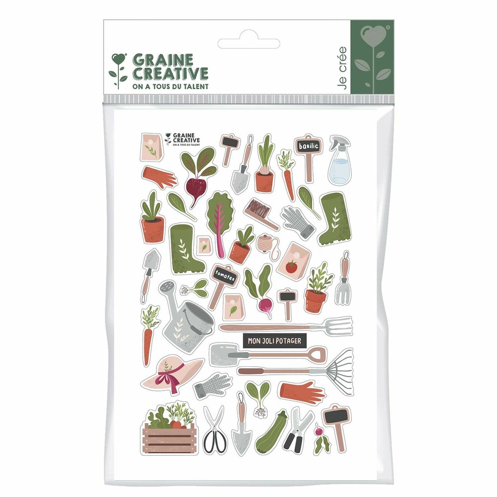46 stickers potager