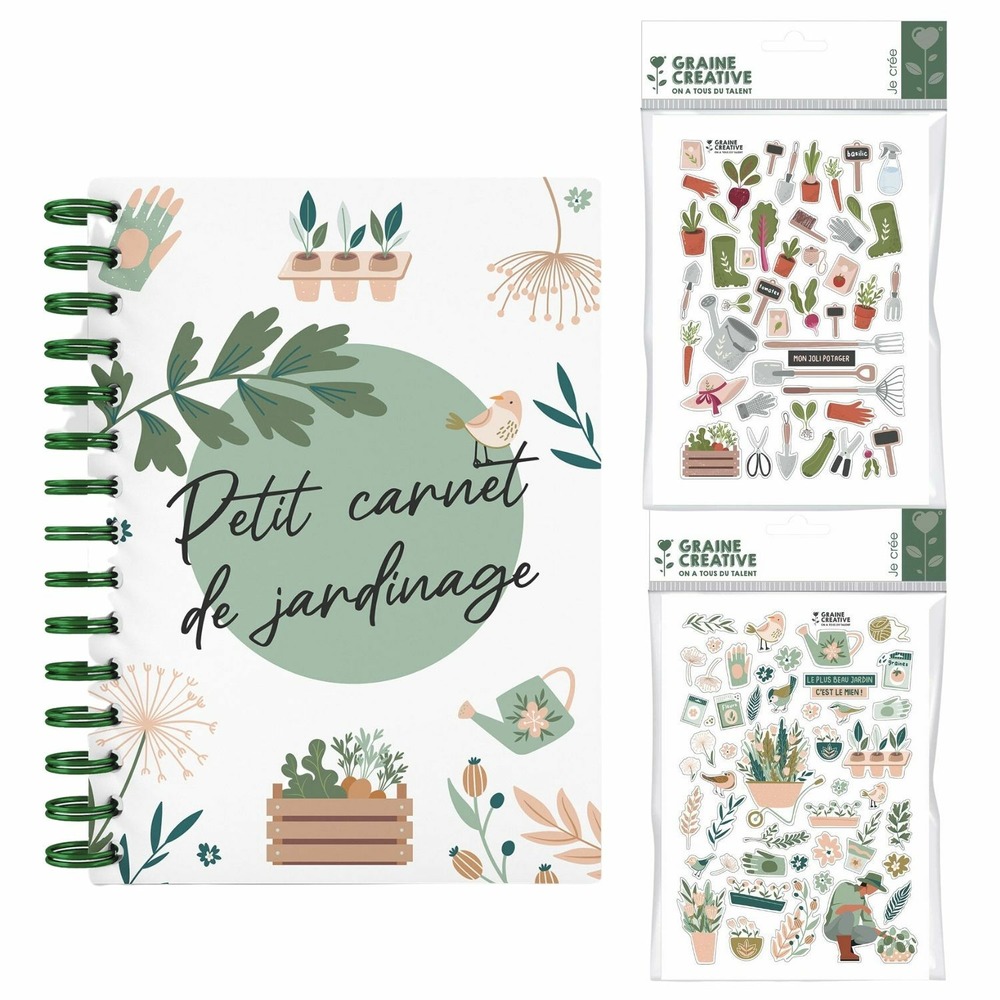 Carnet de jardinage + stickers