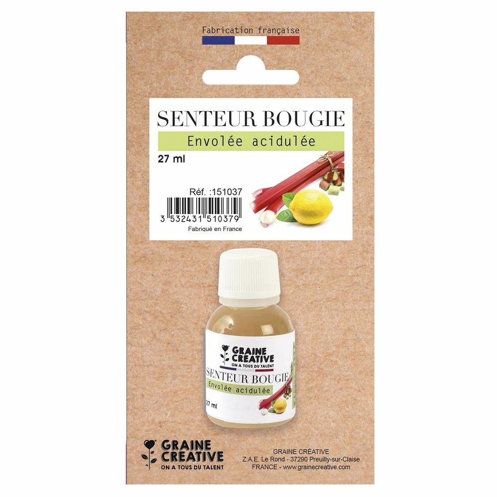 Parfum pour bougies 27 ml - envolée acidulé