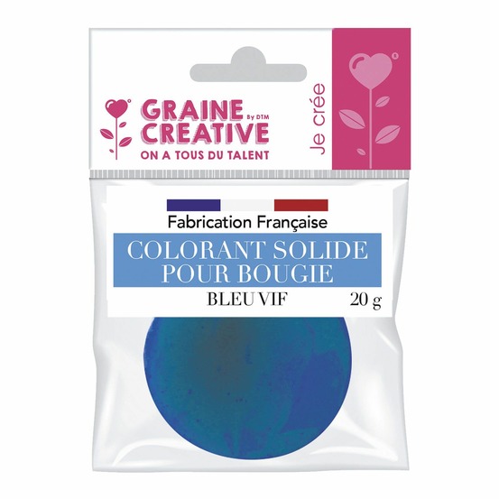 Colorant solide pour bougie 20 g bleu