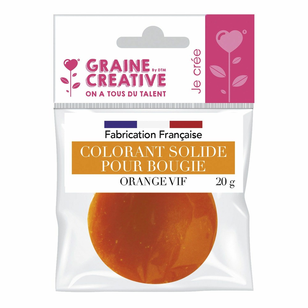Colorant solide pour bougie 20 g orange