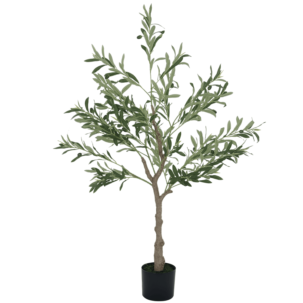 Olivier artificiel soie décoration méditerranéenne intérieure 120cm vert
