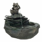 Fontaine de jardin grenouille gris 850841