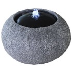 Fontaine en pierre avec lumière led boule 851289