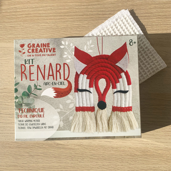 Kit diy : renard arc en ciel