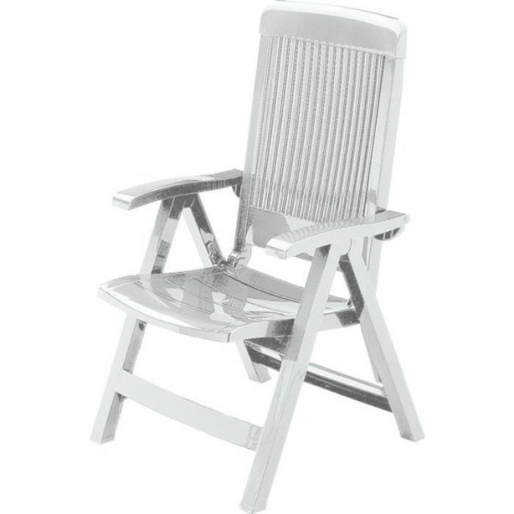 Grosfillex fauteuil dossier réglable fidji 3 - blanc