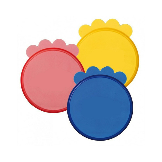 3 couvercles de ø 7.6 cm pour boites de conserves alimentation pour animaux