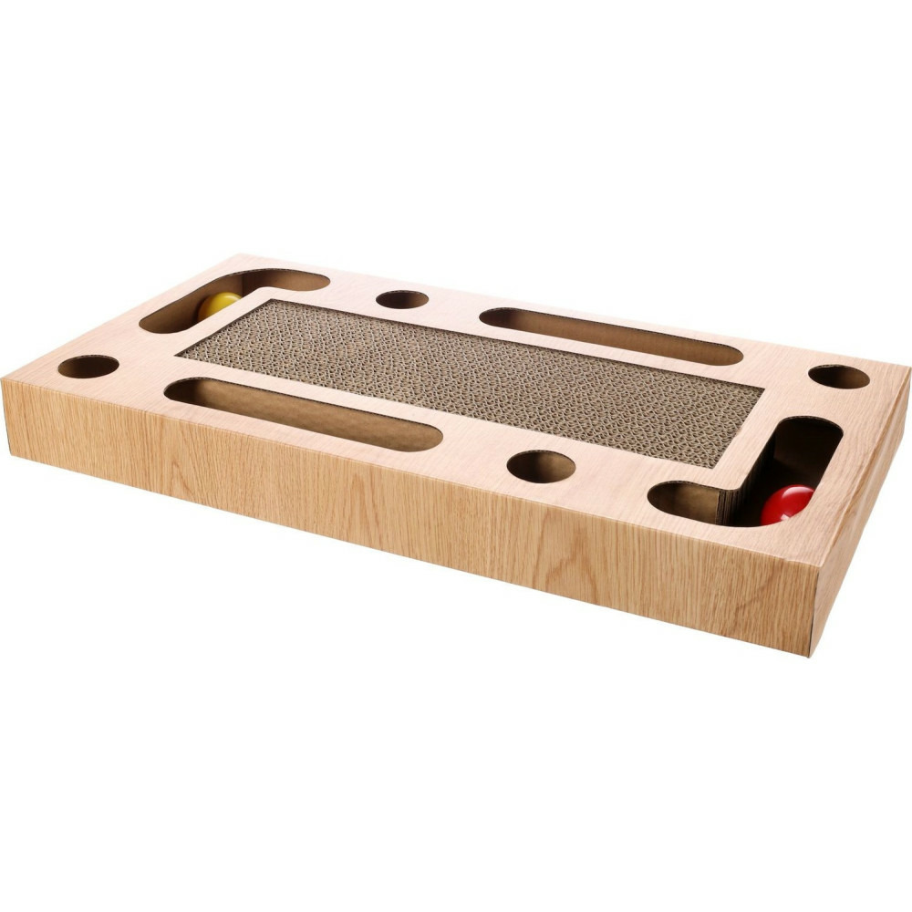 Griffoir jeux avec 2 balles, 25 x 47 x 5 cm, pour chat