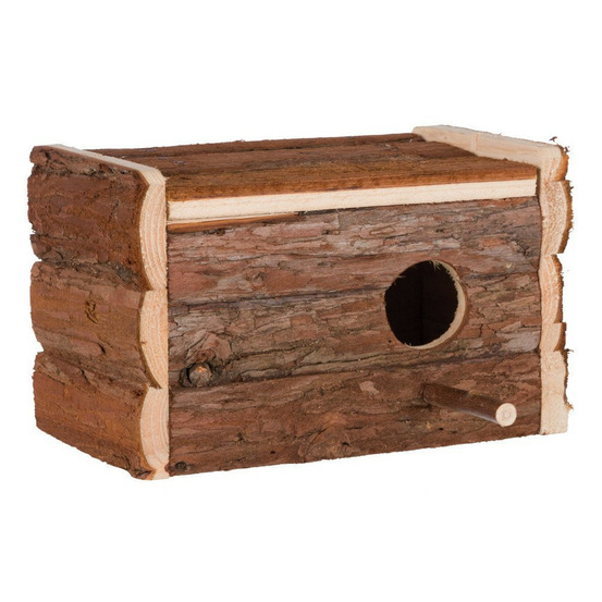 Nichoir en bois pour perruches 21 × 13 × 12 cm - ø 3,8 cm