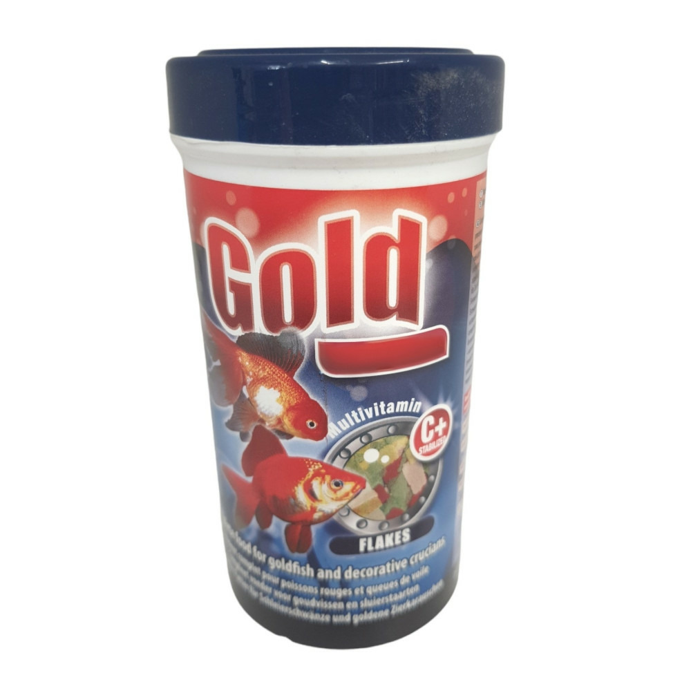 Aliment complet pour les poissons rouges et les carassins. 50 g , 250 ml