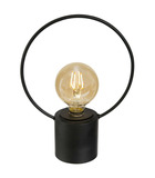 Lampe socle en métal & ampoule led h 26.5 cm