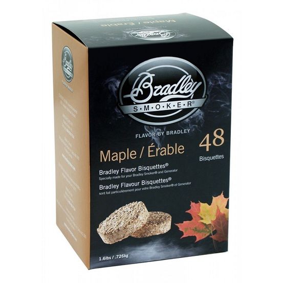 48 bisquettes de fumage bradley smoker - saveur au choix