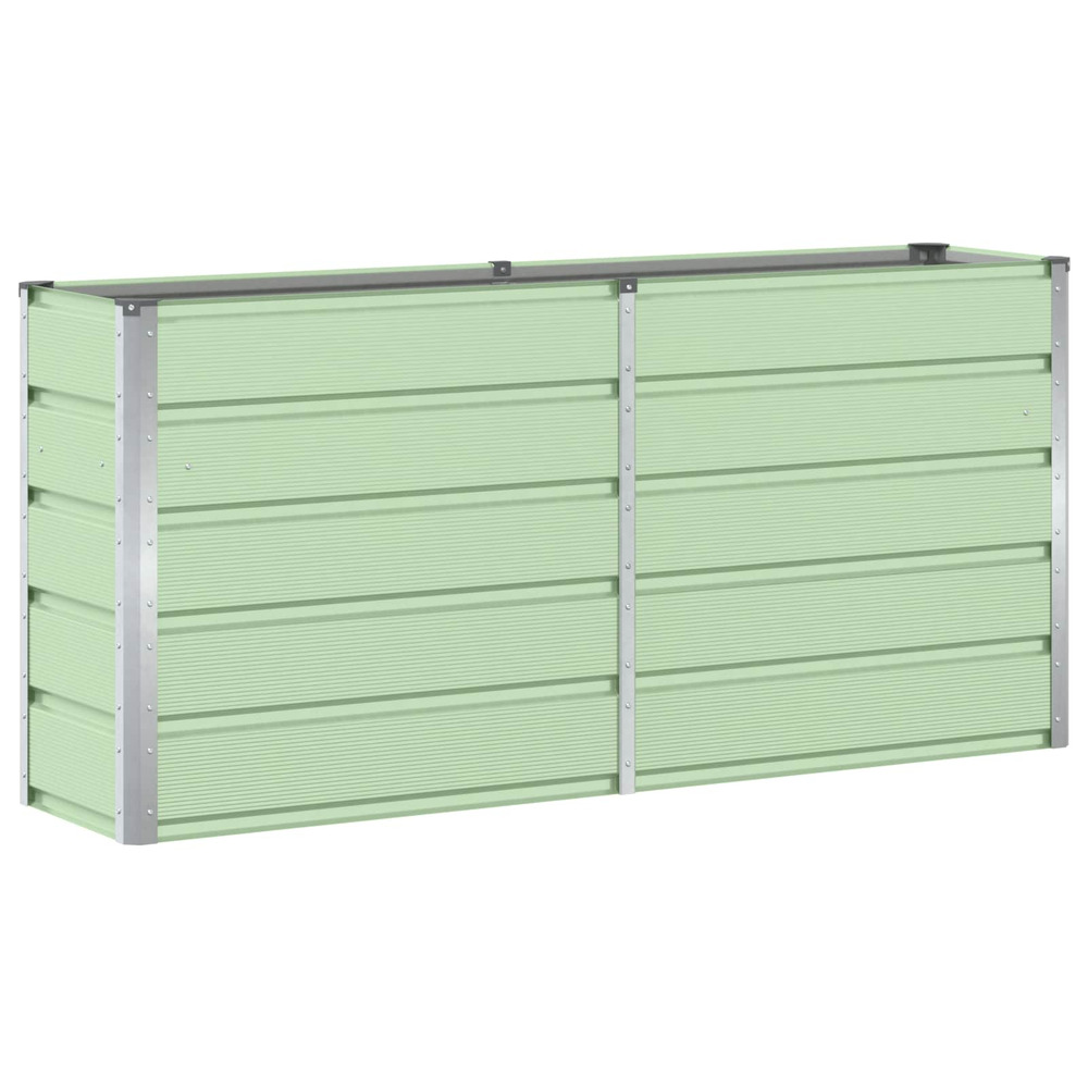 Jardinière d'extérieur vert 160 x 40 x 75 cm acier