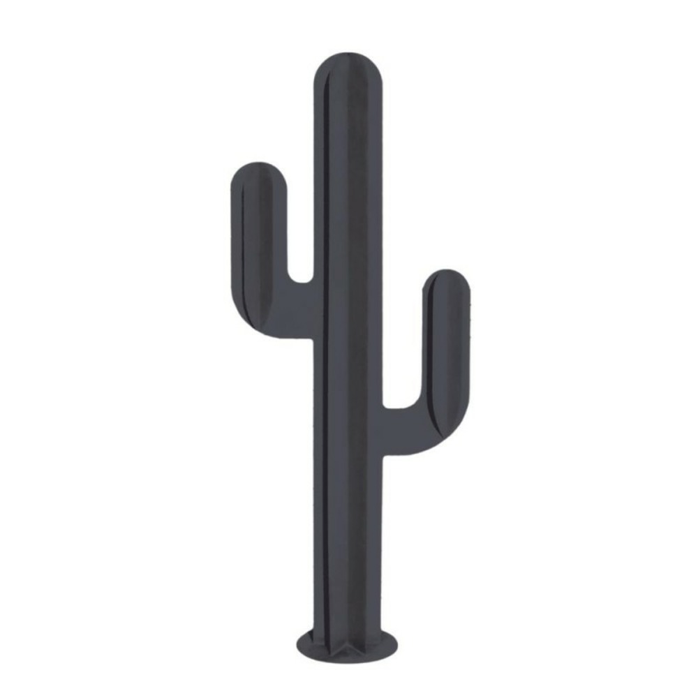 Cactus métal 3 branches h:170 cm - gris anthracite
