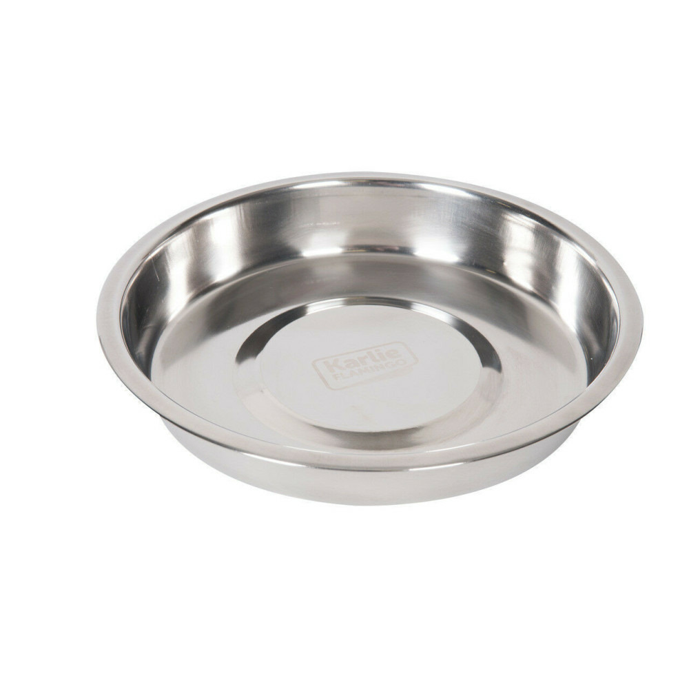 Gamelle inox,1.5 litre, ø 25 cm, pour chien