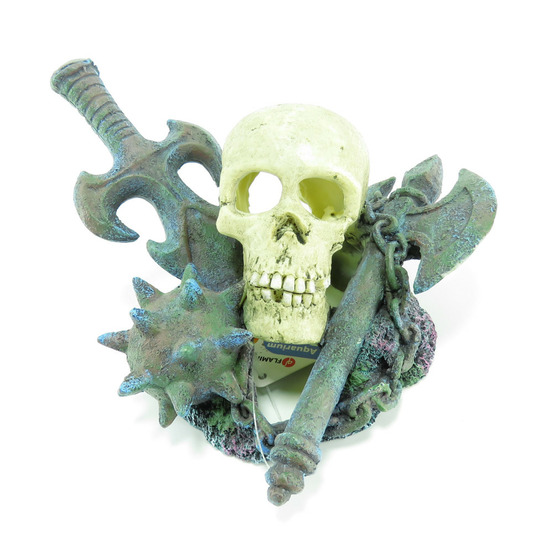 Crane armes épée, 19 x 15 x 11 cm. Décoration aquarium.