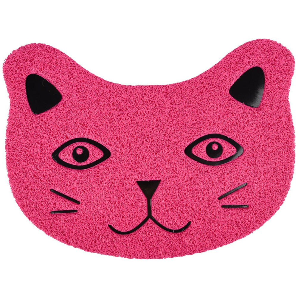 Tapis pancho fuchsia 30x40cm pour bac à litière pour chat