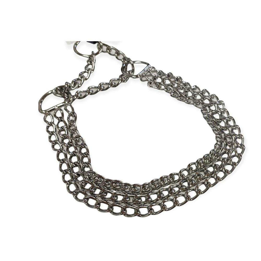 Collier d'arrêt xl 65cm/ 2.5 mm 3 rang pour chien