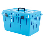 Cage transport pet caddy 2 bleu, 32 x 51 x 33 cm, pour petit chien et chat,
