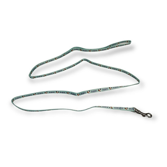 Laisse bleu puppy mascotte 1,20 m pour chiots