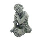 Statue bouddha assis ø 10 cm, hauteur 12 cm, décoration aquarium