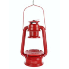 Mangeoire lanterne rouge à suspendre, hauteur 23 cm, pour oiseaux