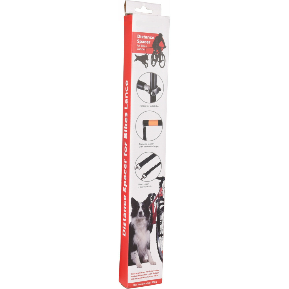 Attache de vélo pour chien, lance, pour chien de maximum 75 kg.