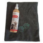 Spray soin du pelage 300 ml macadamia  et serviette microfibre pour chien