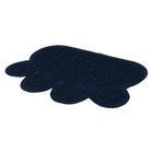 Tapis pour bac à litière patte bleu 60 x 45 cm  pour chat