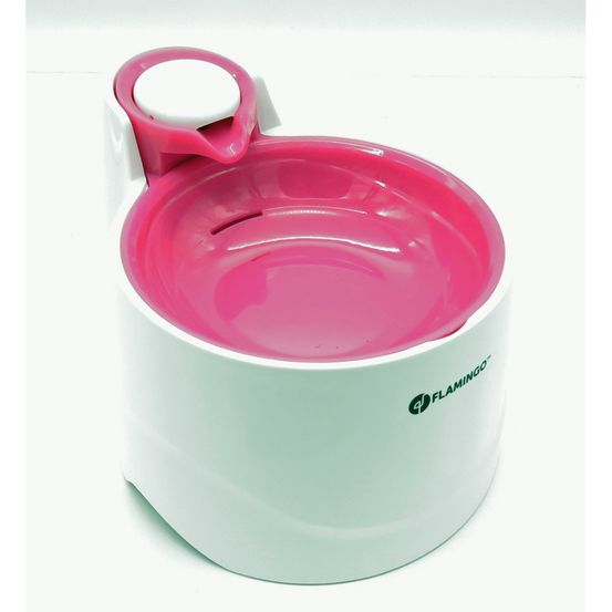 Fontaine, bellagio 2 litres. pour chiens et chats. Couleur rose.